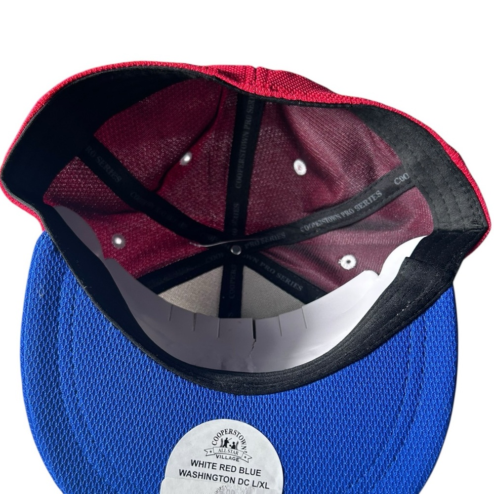 MLB Cooperstown ALL-STAR Village embroidered stretch fit baseball cap L/XL NWT - Picture 4 of 5